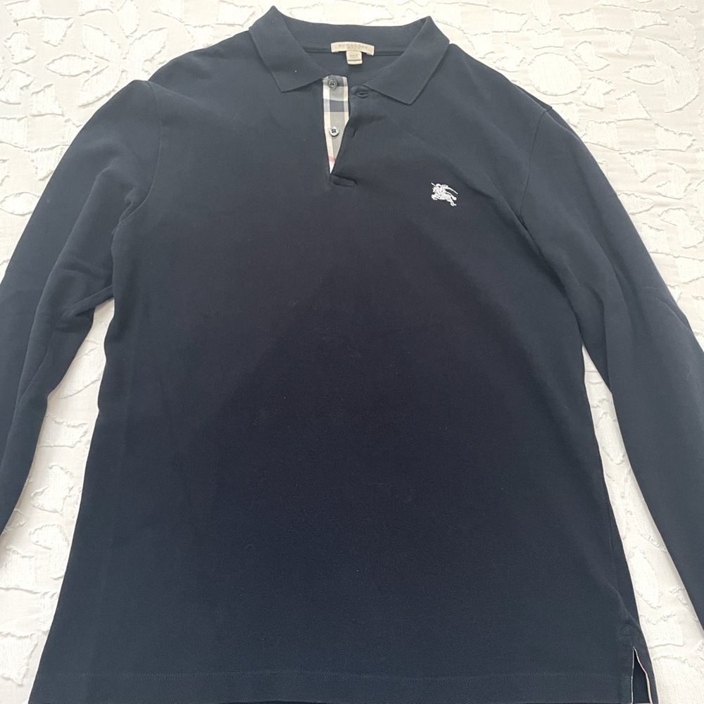 Long Sleeve Burberry Polo